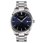 Tissot PR100 40mm T150.410.11.041.00 - bracciale e cassa acciaio - quadrante blu con datario
